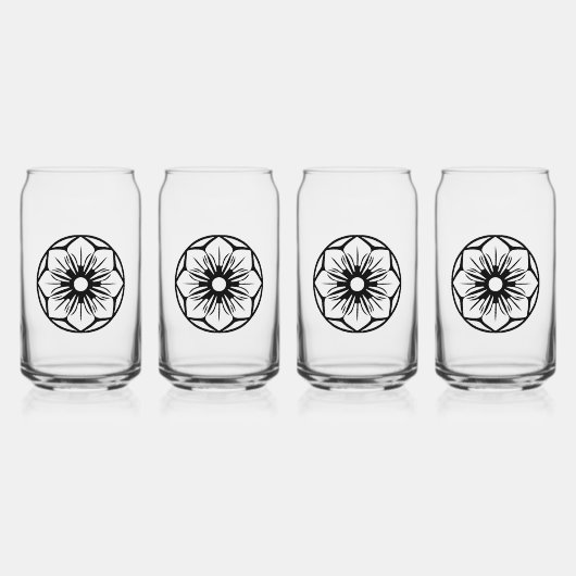 飲み物用品集合 ガラス缶 (正面)