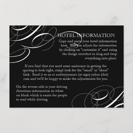 、飲み物結婚します書道の渦巻の招待を食べて下さい エンクロージャーカード (正面)