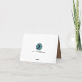 、飲み物食べて下さい及びクラフトの結婚したで素朴な結婚式があって下さい サンキューカード (裏面)