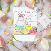 、飲み物食べて下さい及び結婚したな結婚式の招待状があって下さい カード
