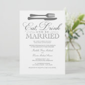 、飲み物食べて下さい及び結婚したな|の結婚式招待状があって下さい 招待状 (スタンド正面)