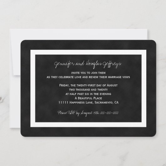 飲み物食べと再び行わ結婚したせる 招待状 (裏面)