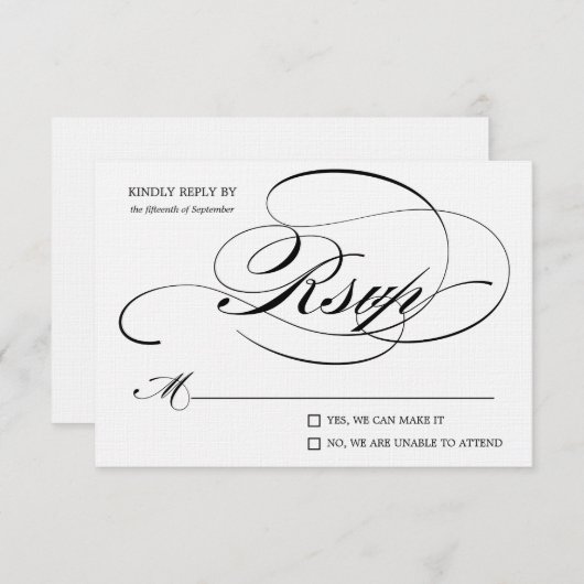 、飲み物食べ、結婚したな限定版%PIPE% RSVPがあって下さい 出欠カード (正面/裏面)