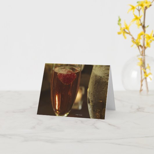 飲み物 カード (黄色い花)