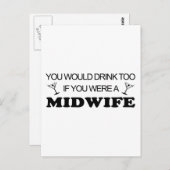 飲み物 – 助産師 ポストカード (正面/裏面)