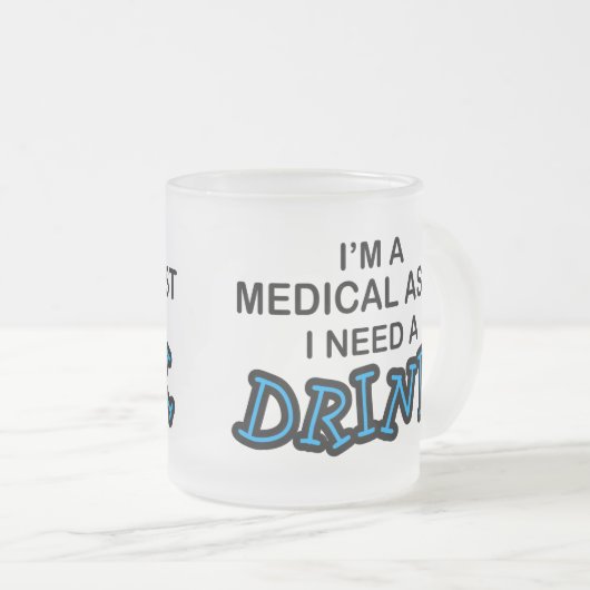 飲み物-医学のAsst --を必要として下さい フロストグラスマグカップ (正面右)