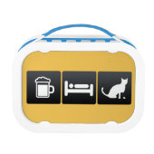 飲み物、睡眠および獣医 ランチボックス (裏面)