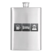 飲み物、睡眠および雪の搭乗 フラスク (正面)