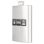 飲み物、睡眠および雪の搭乗 フラスク (左)