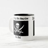 飲み物、私Hearties Yo Ho! ツートーンマグカップ (正面左)