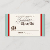 、飲み物n結婚します護衛のテーブル数カードを食べて下さい プレイスカード (裏面)