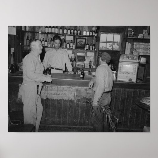 飲み込みバーヴィンテージ ポスター (正面)