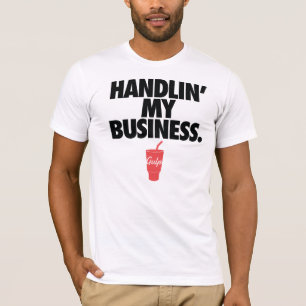 飲み込みJSのTシャツ- Handlin私のビジネス Tシャツ