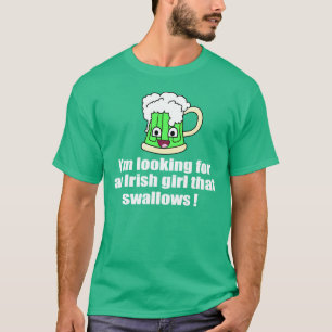 飲み込むアイルランドの女の子 Tシャツ