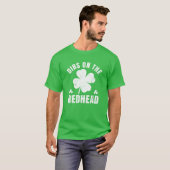飲み酒を飲む赤毛おもしろいのSt patricks day Tシャツ (正面フル)