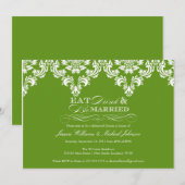 飲み食べ物とビ結婚したー 招待状 (正面/裏面)