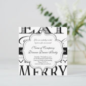 飲み食べ酒をしてとてもデザインになエレガントる 招待状 (スタンド正面)