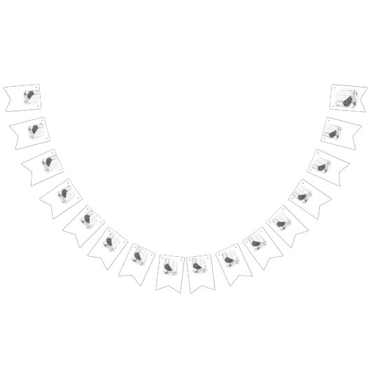 飲み飲み式のハト バンティングフラッグ (全)