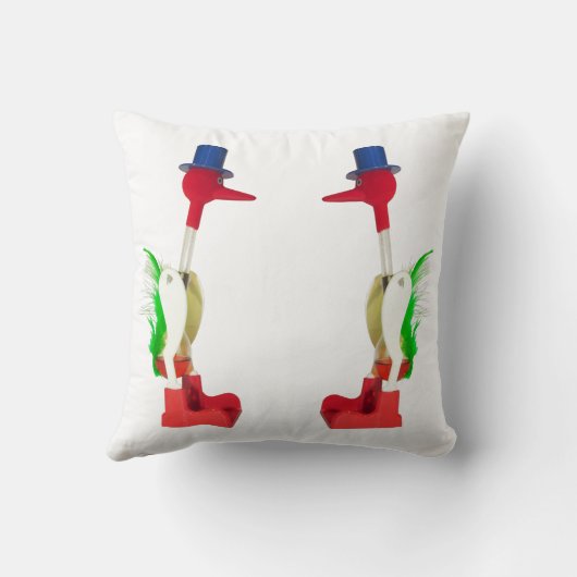 飲み鳥 クッション (裏面)