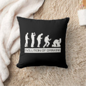 飲むことの進化 クッション (ブランケット)