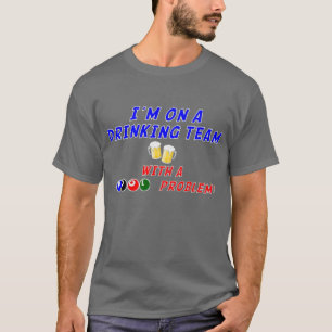 飲むこと/プールのチーム Tシャツ