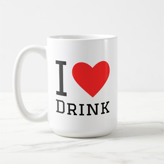 飲むのが好き コーヒーマグカップ (左)