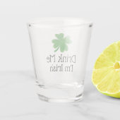 飲むアイリッシュクローバーセントパトリックの日 ショットグラス (裏面)