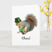 飲むアイルランドのリスカード カード (黄色い花)