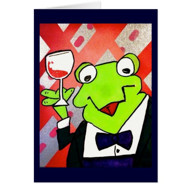 飲むカエルのコースター (正面)