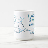 飲むコーヒー救動物飲む昼寝動物愛好家 コーヒーマグカップ (中央)