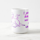 飲むコーヒー救動物飲む昼寝動物愛好家 コーヒーマグカップ (中央)