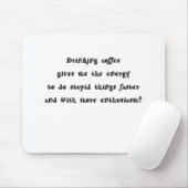 飲むコーヒー マウスパッド (マウス)