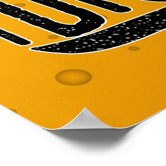 飲むタイポグラフィおもしろいビールのマグは薬ではない ポスター (角)