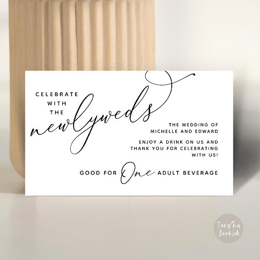 飲むチケット大人飲み物 エンクロージャーカード