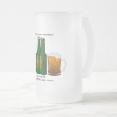 飲むビールは脂肪を作りません! フロストグラスビールジョッキ (正面右)