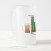 飲むビールは脂肪を作りません! フロストグラスビールジョッキ (正面左)