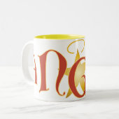 飲む天使 ツートーンマグカップ (正面左)