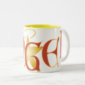 飲む天使 ツートーンマグカップ (正面右)