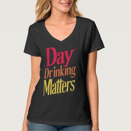 飲む日のユーモア Tシャツ (正面)