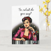 飲む時間 | Let's Get Together カード (黄色い花)