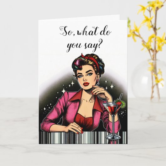 飲む時間 | Let's Get Together カード (黄色い花)