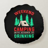 飲む機会のある週末のキャンプ–43675 ラウンドクッション (裏面)