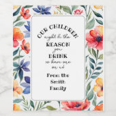 飲む理由先生評価フローラ ワインラベル (シングルラベル)