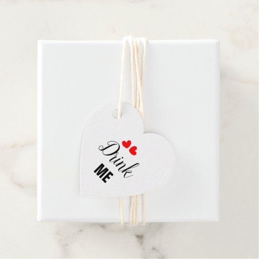 飲む私の愛の心の結婚式の好意タグ フェイバータグ (インサイチュ)