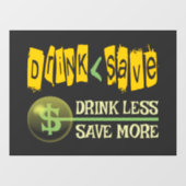 飲む量を減救らす ウィンドウサイン (シート)