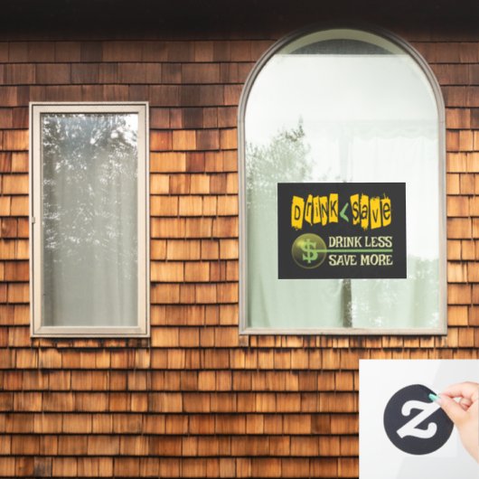 飲む量を減救らす ウィンドウサイン (ホームウィンドウ)