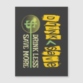 飲む量を減救らす マグネット招待状 (正面)