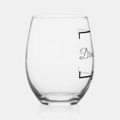 飲む飲パパのお父さんの日パパ ステムなしワイングラス (右)