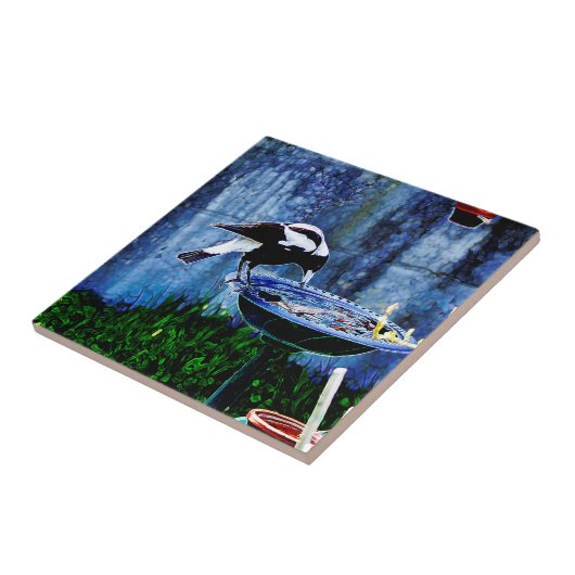 飲む鳥 タイル (側面)