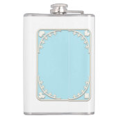 「飲む」フィリお洒落グビクトリアンリーブルー フラスク (裏面)